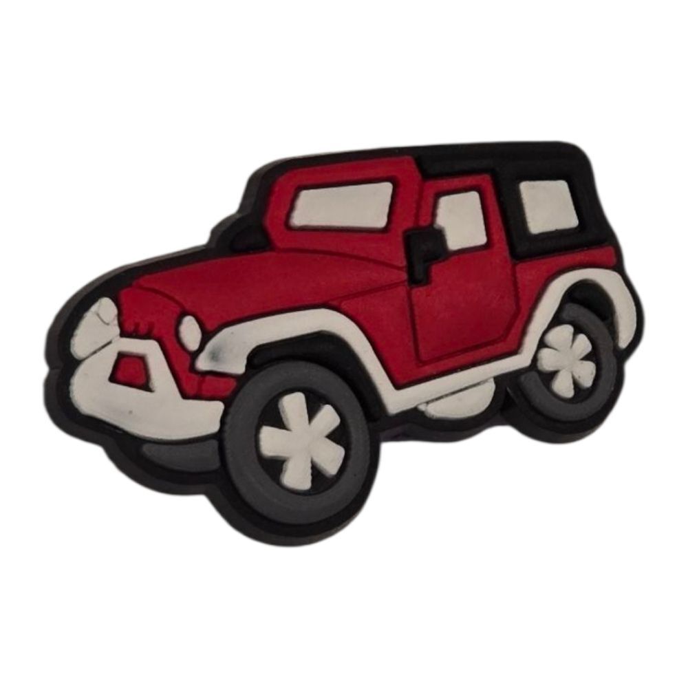 Red Jeep Croc Shoe Charms | Fun Jibbitz Style | Mix & Match 6/$20 Bundle New